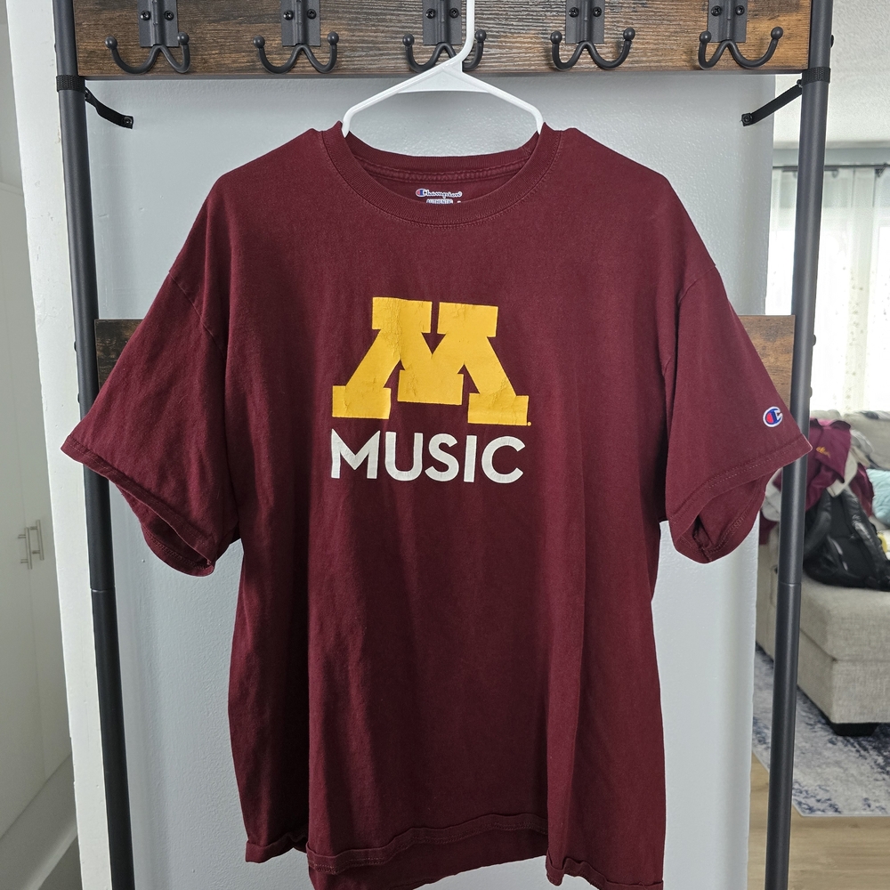 Champion University of Minnesota Music Tee - Maroon & Gold
